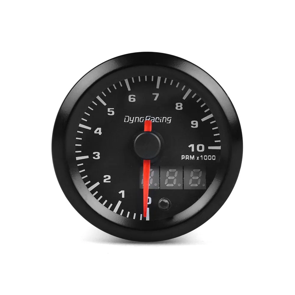 

2'' Revolution Gauge Pointer LCD Dual Display Racing Instrument 12V ABS Plastic
