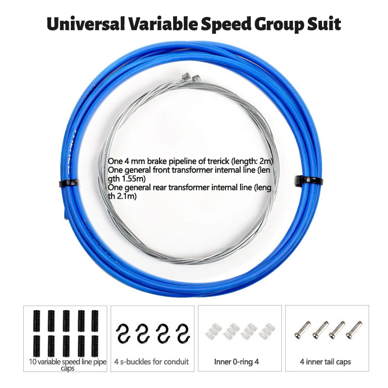 Description Picture 3 of itemBicycle Shift Gear Derailleur/Brake kits Wire Tube Line Hose Basic Brake/Shift Cable&Housing Group Sets For MTB Bike Road