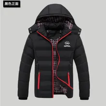 Зимняя Новинка, высокое качество, высококачественный мужской пуховик с принтом, теплая плотная брендовая мужская зимняя куртка, Мужская куртка OPEL, дизайнерские мужские парки
