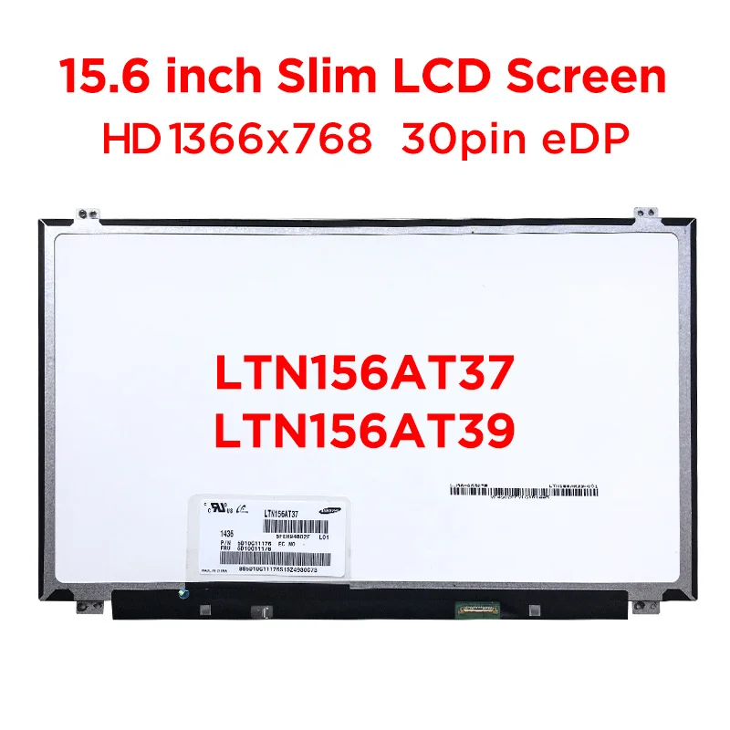 Laptiptop 15,6 LED Display Screen Glossy Ersatz für LTN156AT29-L01 FRU 18200705 40pin Bildschirm Panel