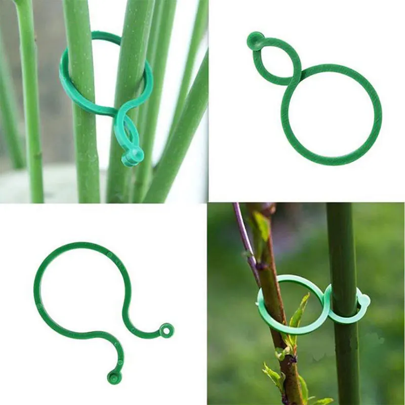 20/50/100pcs Garden Vegetable Plant Support Binding Clip Gardening