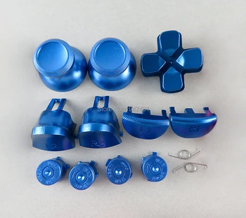 

1Set colorful for ps4 jds040 Metal Bullet Buttons thumbstick cap L1 R1 L2 R2 Dpad Aluminum cap spring Button for PS4 pro jdm040
