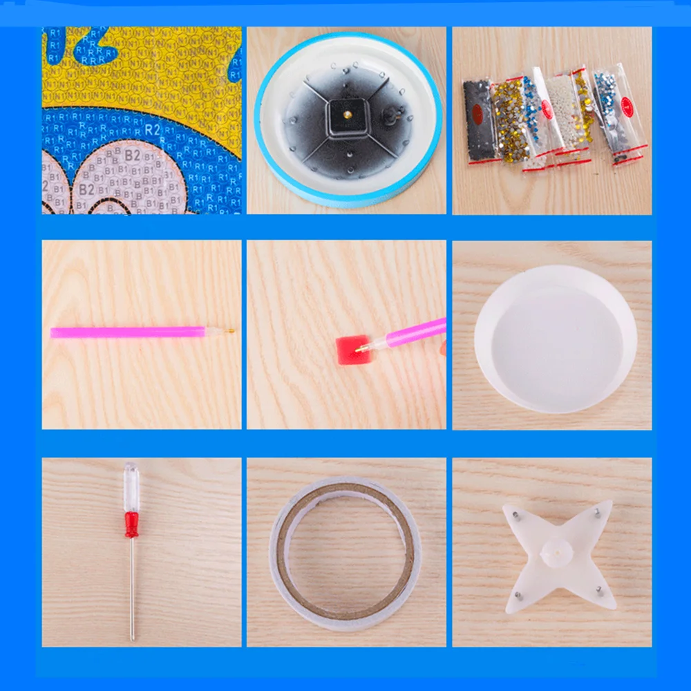 Diy мультфильм алмазные вышивальные часы Стразы 5D алмазная живопись часы дети украшение дома любовь подарок