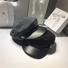 Осенние шерстяные шапки для женщин, восьмиугольная кепка Newsboy, Женская Повседневная шапка, Зимний берет, женская шапка AD0805