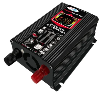 

Universal Car Sine Wave Converter 2 USB Modified 6000W Power Inverter DC 12V to AC 220/110V Car Power Inverter Charger Adapter