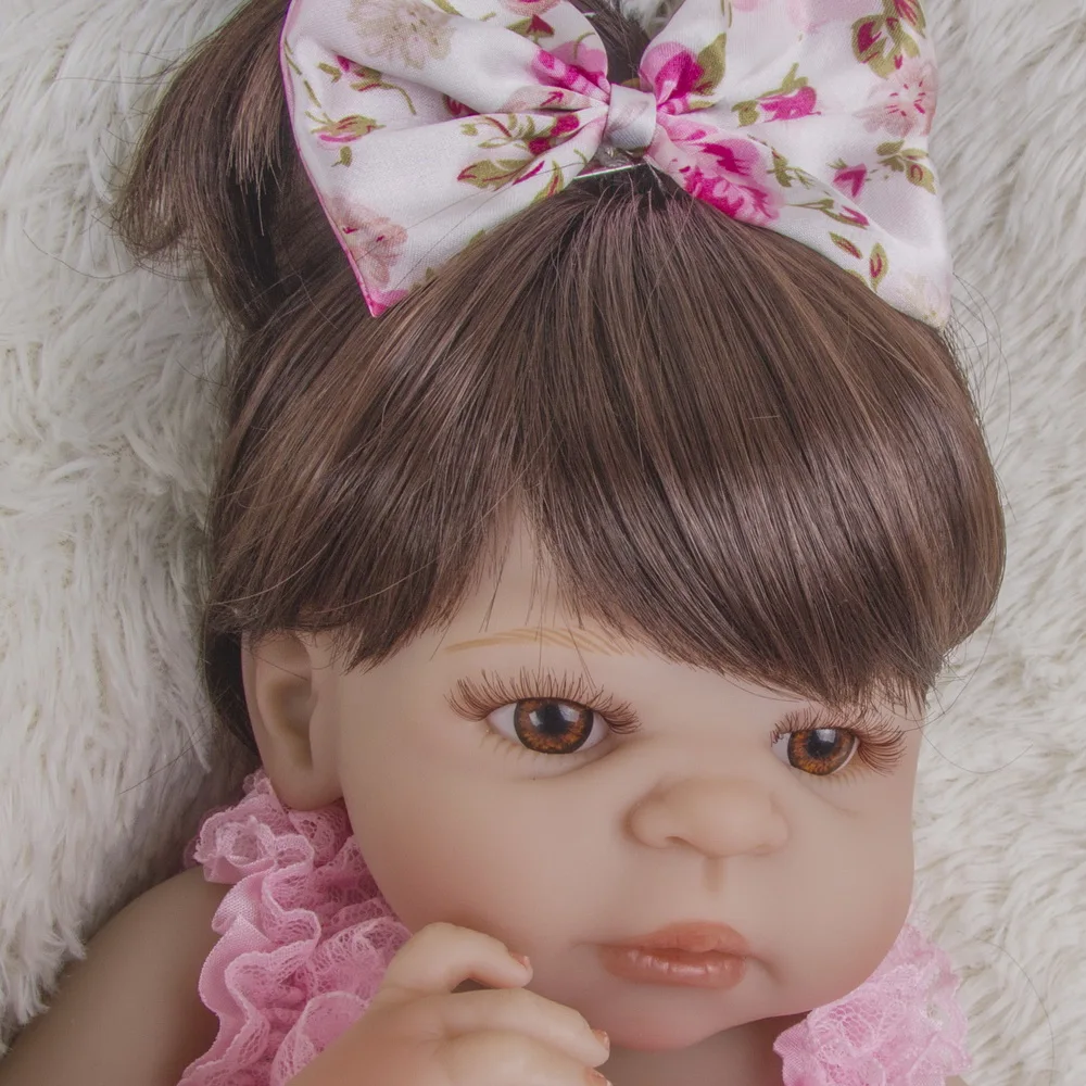 Feelwind реалистичные полностью силиконовые Reborn Baby Menina Alive 23 ''младенец Bonecas Девочка Малыш Bebe кукла девочки игрушки подарки