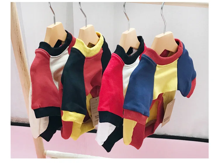Новинка 2019 года, весенне-осенняя одежда для собак махровая хлопковая одежда для собак модная одежда для кошек свитер для девочек, оптовая