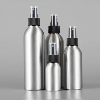 

1Pc 30/50/100ml Silver Bottle Mice Spray Bottle Fine Mist Aluminum Refill Bottle Mouse Spray Bottles Black Cap Wholesale