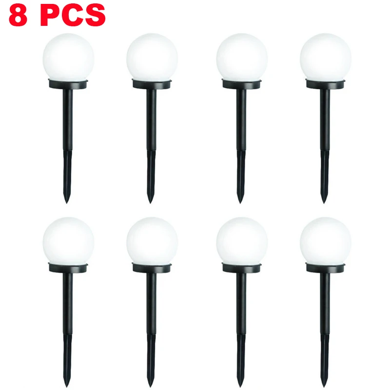 

Auto Turn On/Off By Light Lawn Lamps Waterproof LED Solar Power Outdoor Garden Path Lights Yard Lawn Road Spot Lamp 8/4/2Pcs Set