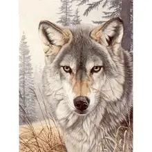 Алмазная картина с изображением волка, полная квадратная дрель, домашний декор, сделай сам, алмазная вышивка, стразы, мозаичная картина, холст, настенное искусство, подарок на заказ