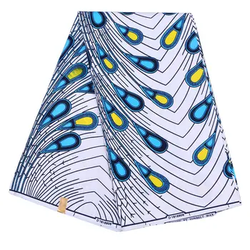 

6 Yards African Wax Print Fabric Pure Polyester Real Wax Fabric Material African Ankara Wax Fabric For DIY Ankara Dresses 110cm