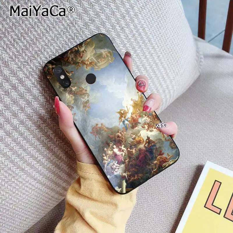MaiYaCa милый Ренессанс ангелы детский черный мягкий чехол для телефона Xiaomi 8 9 se 5X Redmi 6pro 6A 4X7 5plus note 5 7 6pro - Цвет: A7