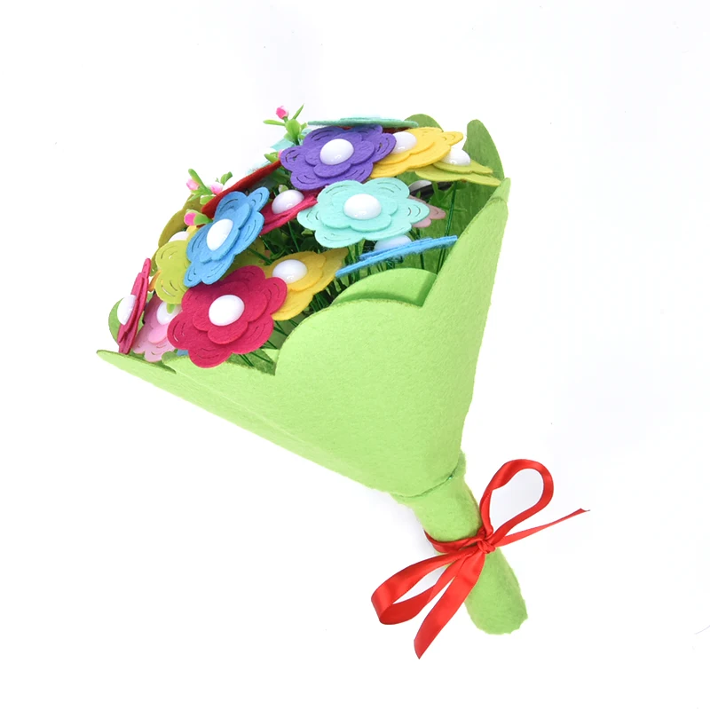 Saizh детские развивающие игрушки, сделай сам, держащие цветы, ручной работы, подарок, украшение комнаты, наборы цветов, творческие игрушки SZ3619 - Цвет: huashu11