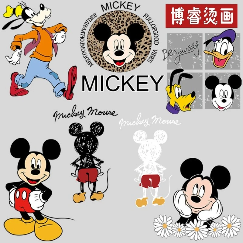 Disney Mickey Mouse Donald Duck Heat Transfer Patches Child Adult Baby  Clothing Sticker Diy Cartoon Printed Kids Christmas Gift - Patches -  AliExpress