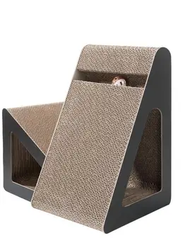 

Enhanced Cat Teaser Toy Claws Grinding Rest Pajama Vertical Type Ball Hemp Rope Prevent Triangular Anti Grasping Milk Box Cat Sc