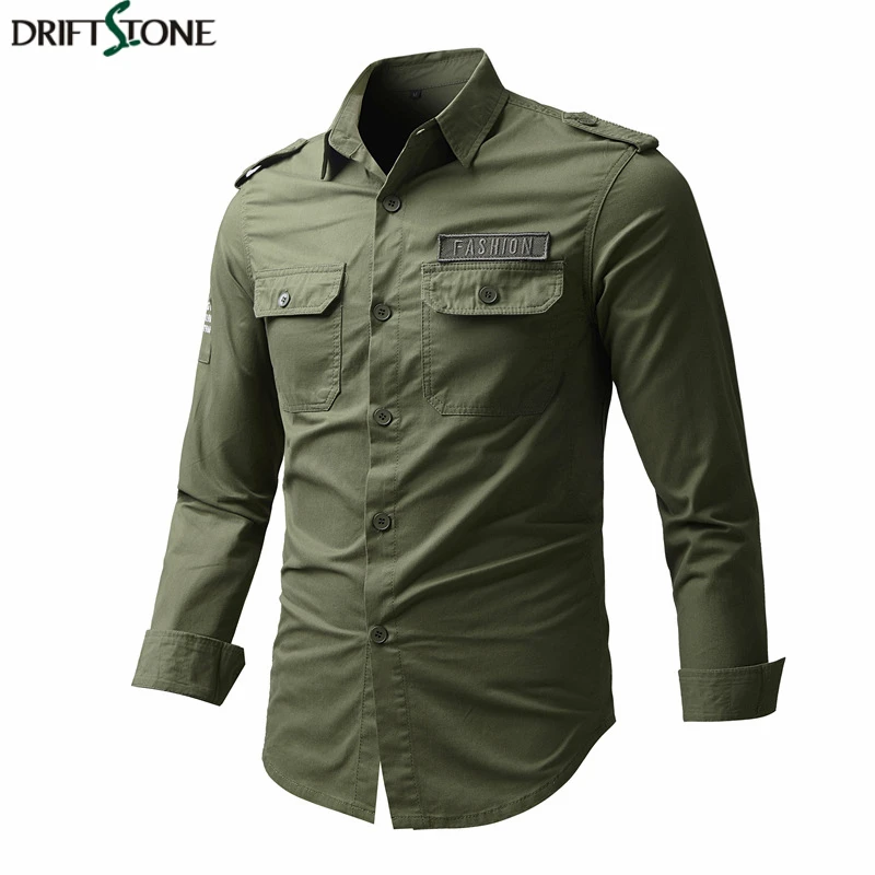 

Spring Autumn Tactical Military Shirts 5XL Cotton Outdoor Breathable Long Sleeve Sports Fishing Trekking Hiking Shirt
