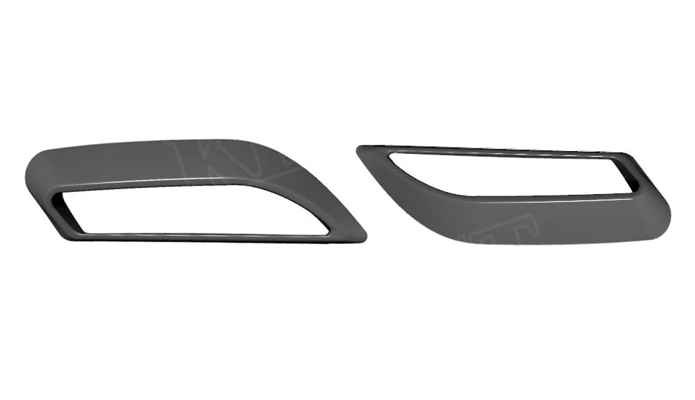 Carbon Fiber Car Side Splitter Lip Spoiler Ahead Bumper guard Case For