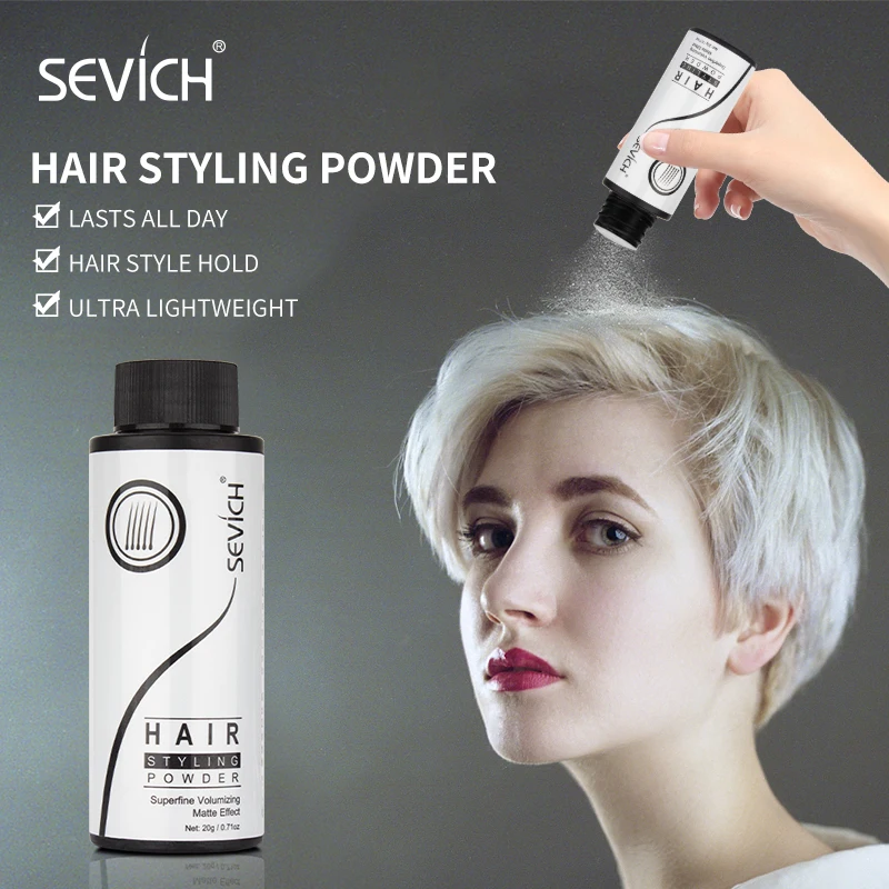 Sevich Unisex 20g Fluffy Hair Powder Spray Increases Hair Volume Captures Haircut Modeling Styling Hairspray Dust It Hair Powder sexy hair лак для волос без спирта healthy sexy hair pure addiciton alcohol free hairspray