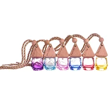 1*6 мл цвет случайный автомобильный флакон духов стеклянный флакон портативный флакон духов стеклянный флакон с деревянной крышкой