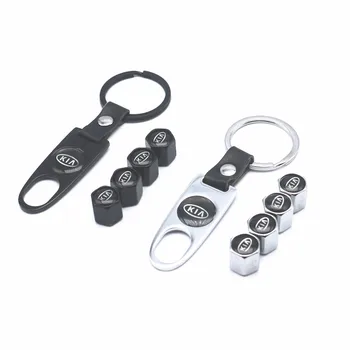 

New 5PCS Auto Wheel Tire Valve Stem Caps Cover For Kia rio ceed sportage cerato soul sorento k2 k5 Car accessories
