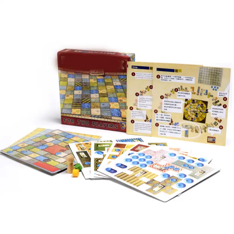 二人のプレイヤーパッチワークのボードゲームおかしいパーティーゲーム紙カード中国 英語版 ボードゲーム Aliexpress
