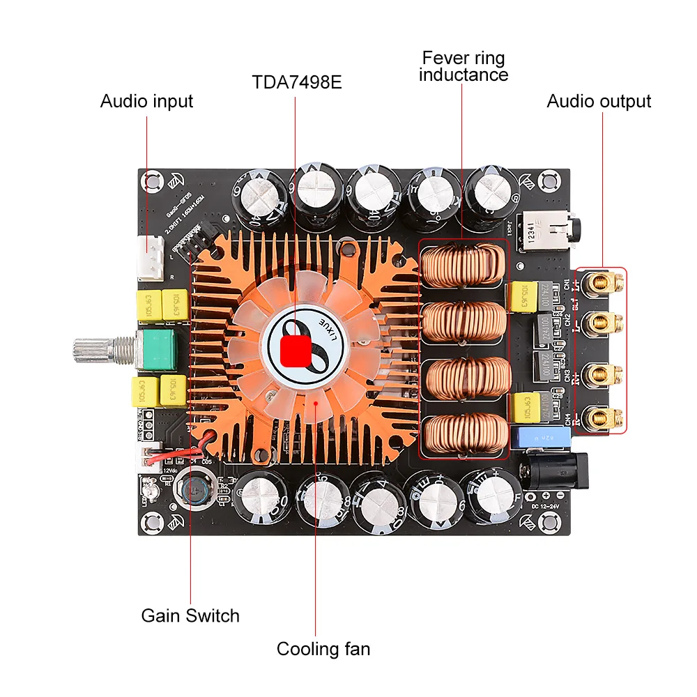 AIYIMA TDA7498E усилитель мощности дома аудио Плата 160Wx2 HIFI усилитель стерео цифровой звуковой динамик усилитель домашний кинотеатр Поддержка BTL
