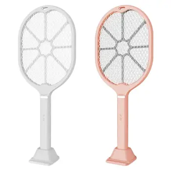 

Electric Mosquito Swatter USB Rechargeable Mosquito Zapper Killer Household Fly Bug Racket With Charging Cable Home Supplies