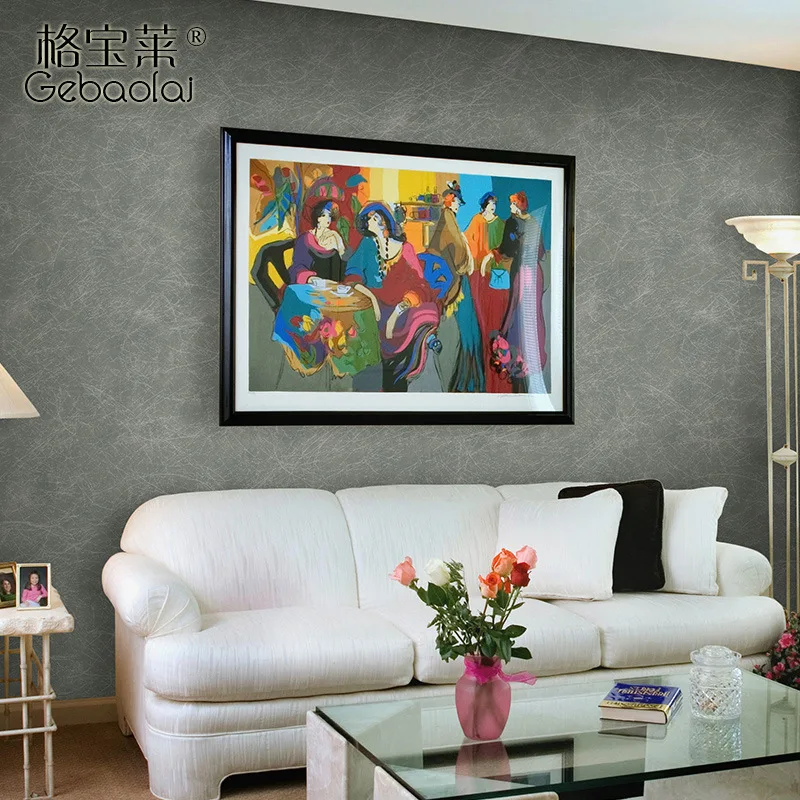 

Seamless Plain Color Silk Wall Cloth Solid Color Nonwoven Fabric TV Backdrop Wall Covering Fabric Wholesale Wallpaper Manufactur