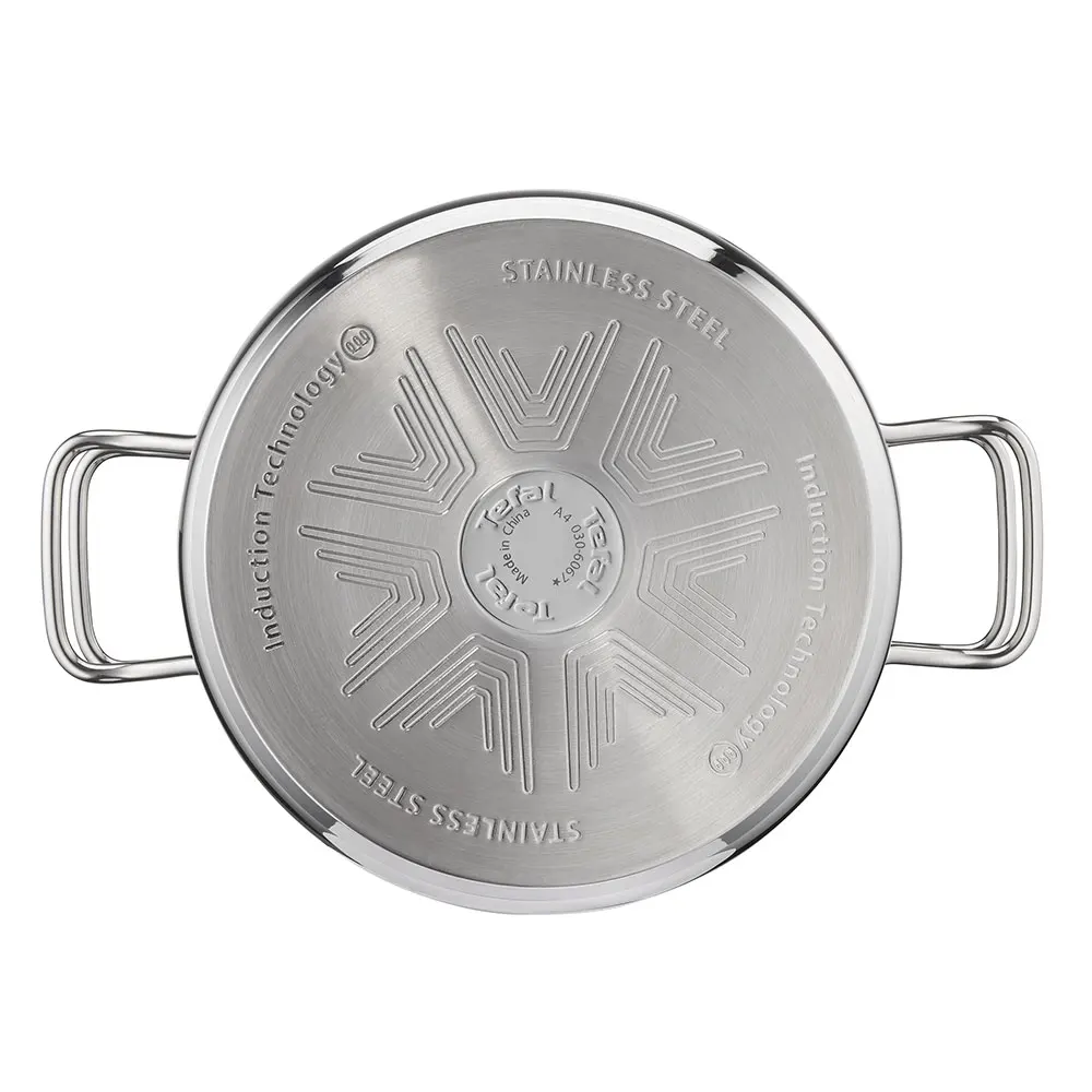 Кастрюля Tefal Intuition, нержавеющая сталь, 24 см, 4,9 л, с крышкой A7024685