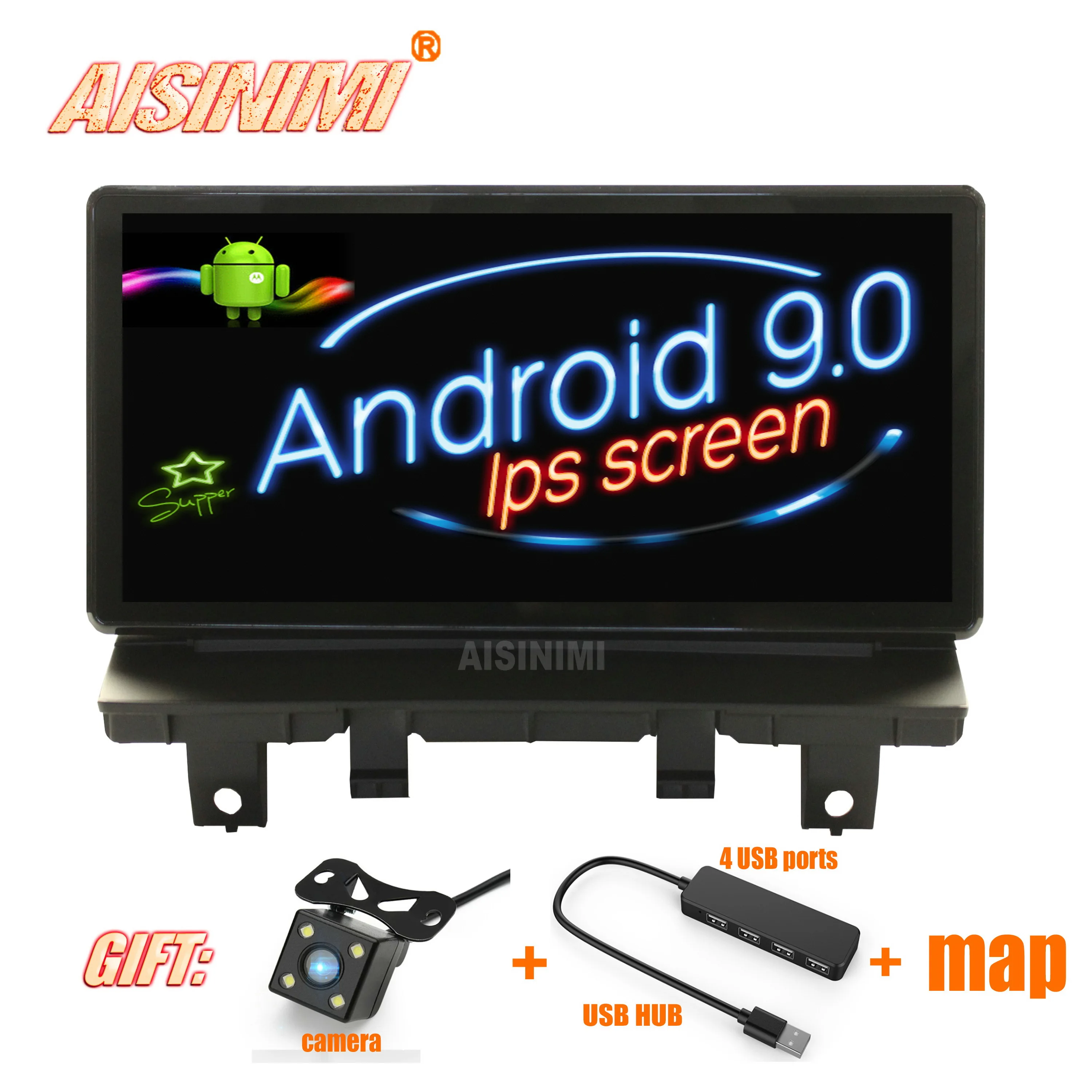 AISINIMI Android 9 0 автомобильный Dvd плеер Navi для Audi A3 2013 2018 монитор Дисплей аудио gps