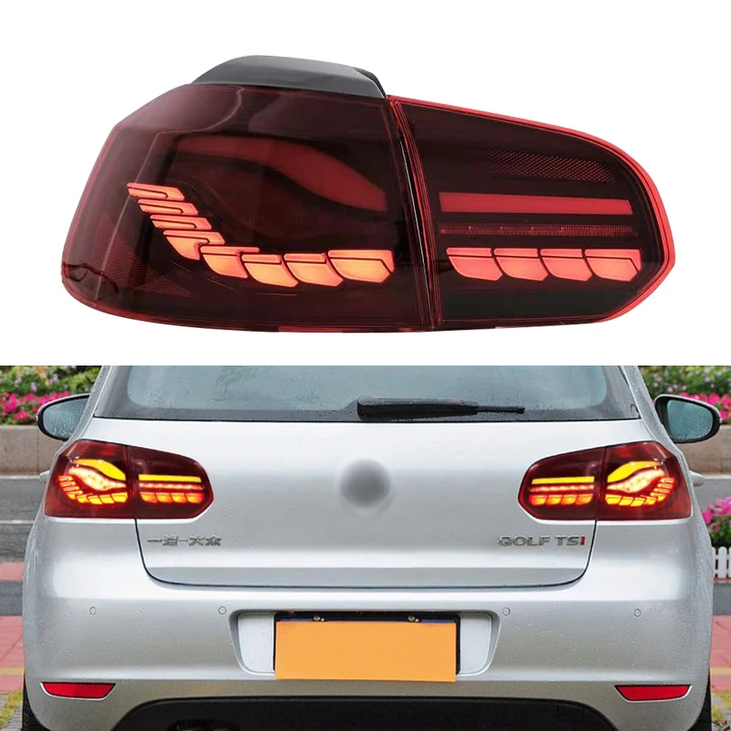 VW Golf Mk6 Sequential LED Tail Lights Limited Edition Midnight Red