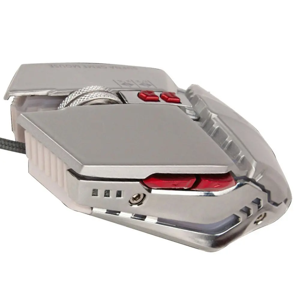 Механическая металлическая мышь для макросъемки, Usb светильник, игровая мышь Rgb, аксессуары для компьютера
