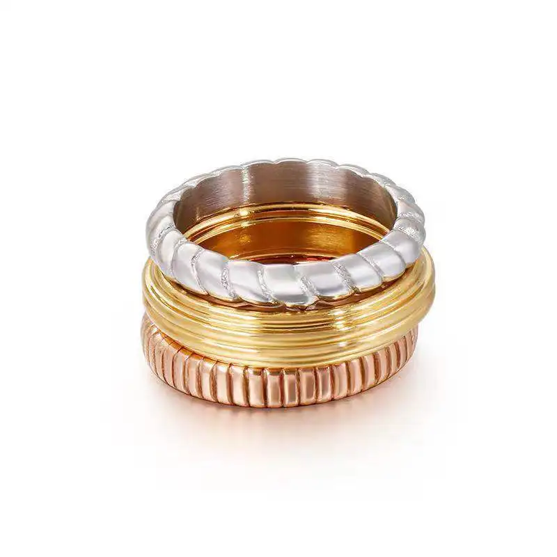 Женское Обручальное кольцо, стальные кольца Bague, известный бренд, ювелирные изделия,, модное женское кольцо из нержавеющей стали