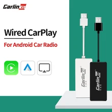 Carlinkit apple carplay android auto carplay dongle para android tela do sistema ligação inteligente suporte mirrorlink ios14 mapa música mini