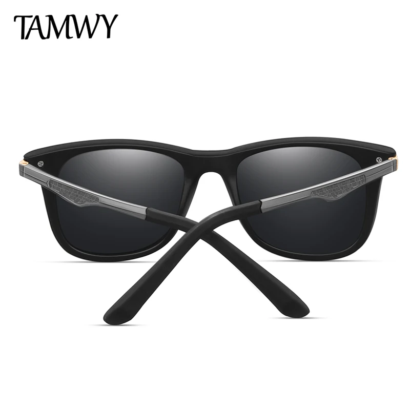 Tamwy Polarized Sunglasses for Men Women Aluminum Magnesium Driving Finshing Golf Sun Glasses Classic Square Frame New P21