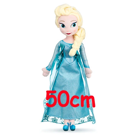 Movie Elsa & Anna Princess Olaf & Fire lizard Plush Dolls Toys for Girls