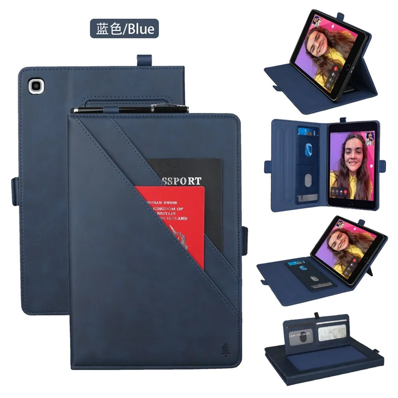 Чехол для Samsung Galaxy Tab A 8,0 дюймов SM-T290 T295 T297 чехол смарт-кожаный Слот для Карт Подставка чехол сумки мягкие планшеты чехол