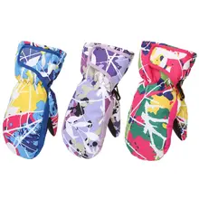 Windproof Waterproof Kids Winter Warm Mittens Children Boys Girls Breathable Ski Snowboard Gloves
