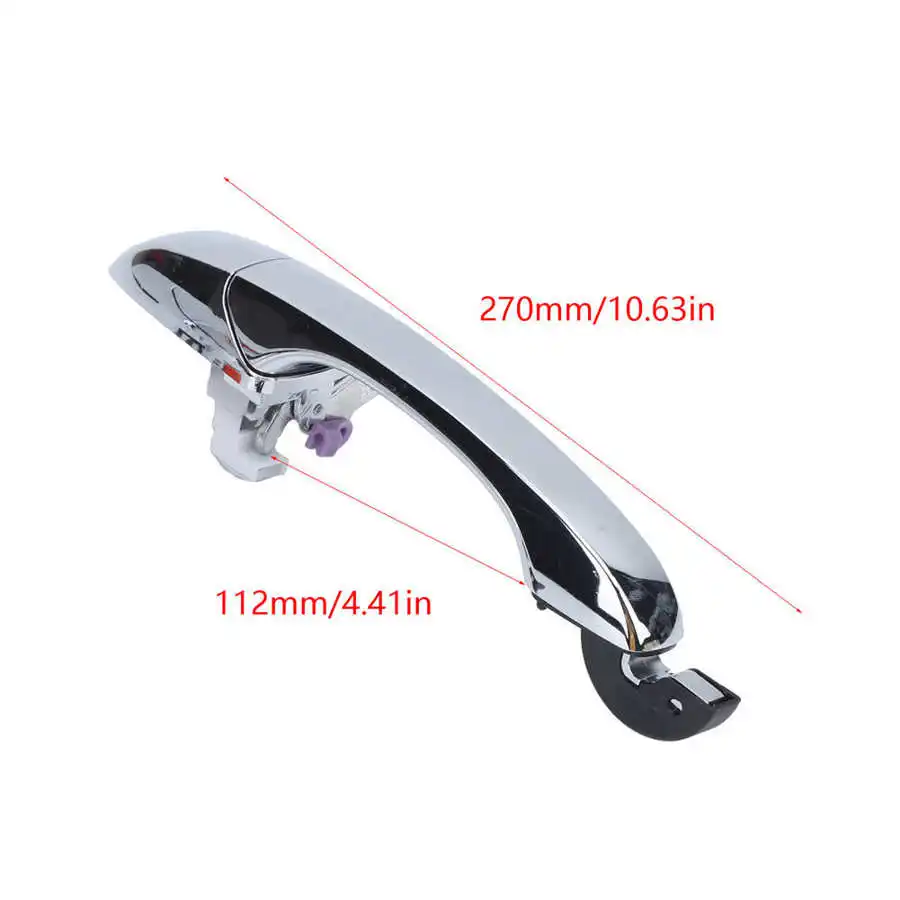 2PCS Exterior Door Handle Rear 5065800AH 5065801AH Auto Replacement for Dodge Magnum 2005 2006 2007 2008