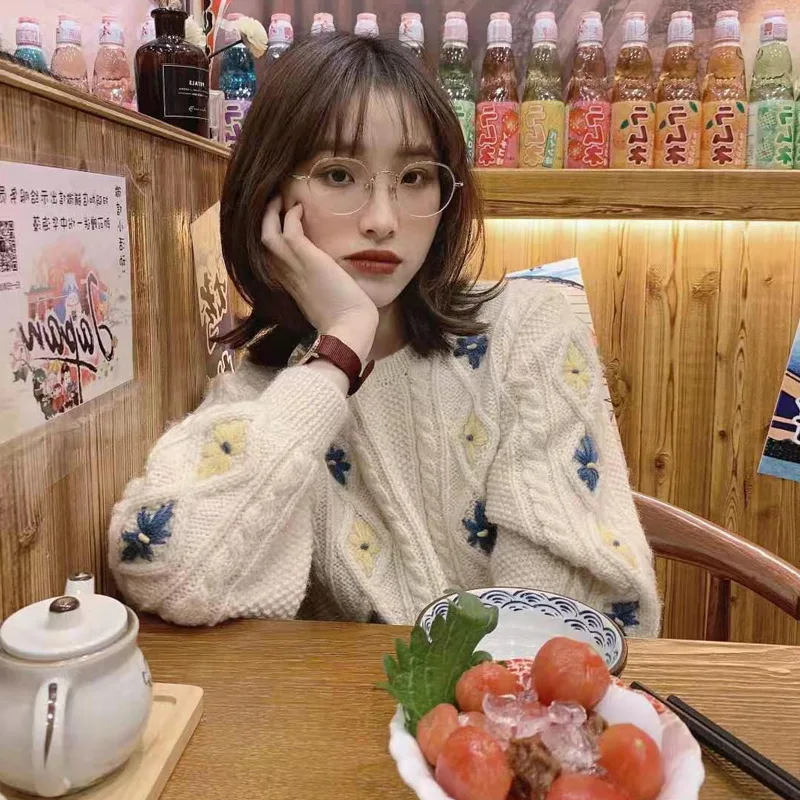 

In Early Autumn of 2019 A New Sweater with A Lazy and Super-fairy Style Was Introduced Pullovers O-Neck Women Sweaters