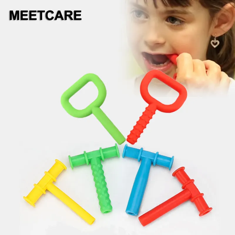 Teeth Massager Kid Chewing Tube Speech Therapy