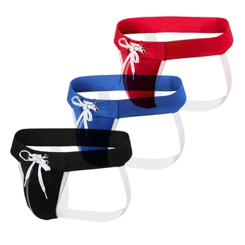 

Men's Sexy Underwear Transparent See Through Shorts Hot Lip Print Underpants Pouch Cuecas Man Cotton Panties Thong Ropa Interior