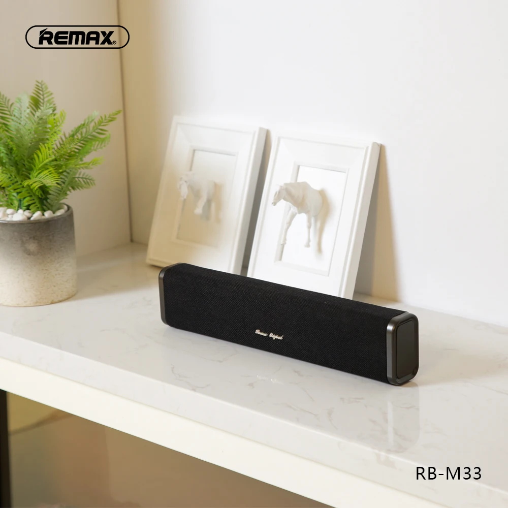 REMAX RB-M33 ткань Bluetooth, колонка Bluetooth 5,0 TWS стерео Открытый Настольный сабвуфер для Xiaomi huawei iPhone Vivo ноутбук