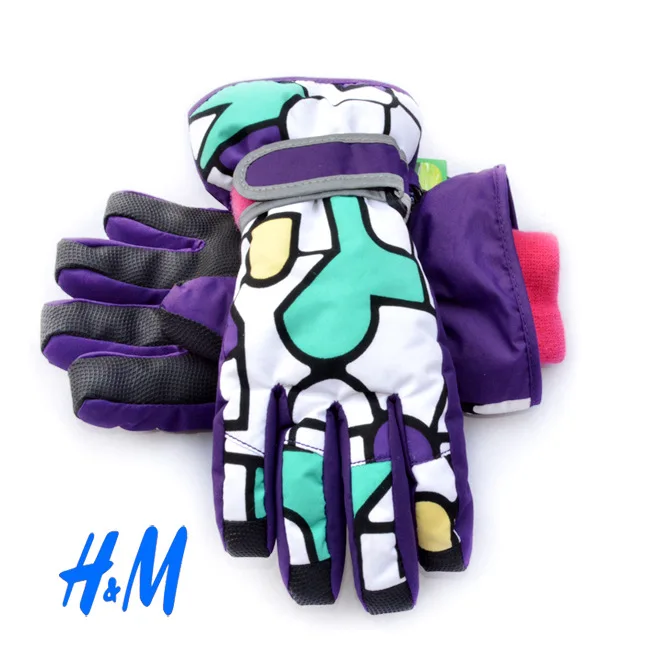 

Snow Country Play with Snow Thicker Version H/M Children Ski Gloves Thinsulate Windproof Waterproof Warm Gloves