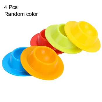 

4pcs Modern Design Boiled Table Cooking Breakfast Holder Durable Kitchen Eggs Cup Silicone Anti Fall Stand Poached Random Color