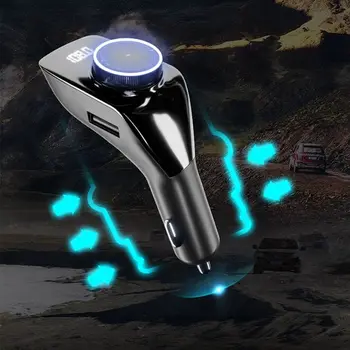 

Multifunctional Auto MP3 Music Player FM Transmitter Car Adapter Support AUX U Disk Bluetooth Hands-free Calling Smart Charger