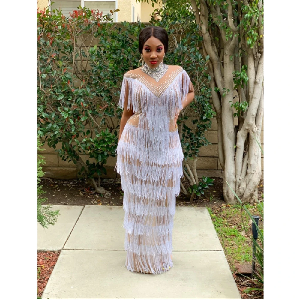 Long dress with tassels Clearance