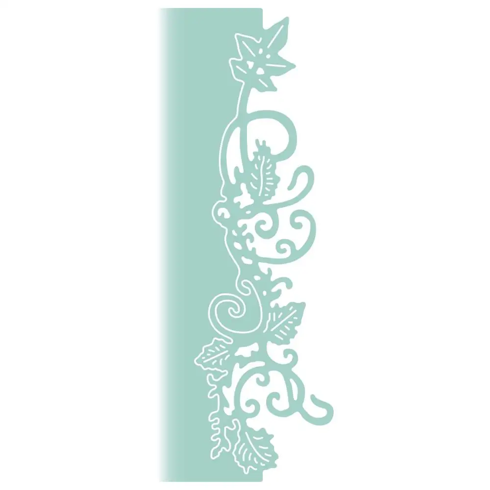 

Leave Vine Border Edger 155*58mm Metal Cutting Dies Scrapbooking for Card making DIY Embossing stencil Cut Craft Die 2019