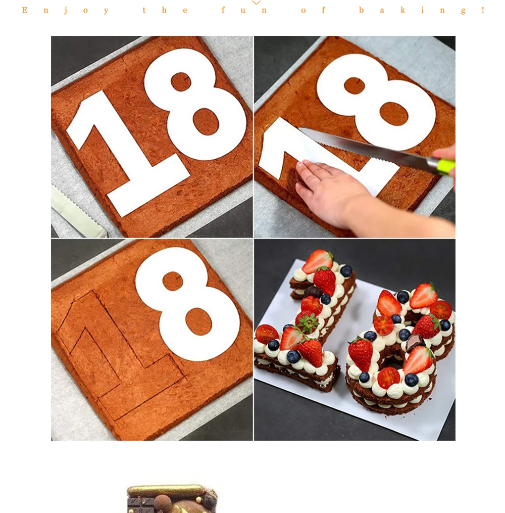 0 8 number cake template printable set numbers letter cake stencil plastic cutting number cake mould alphabet cake template 0035 cake tools aliexpress
