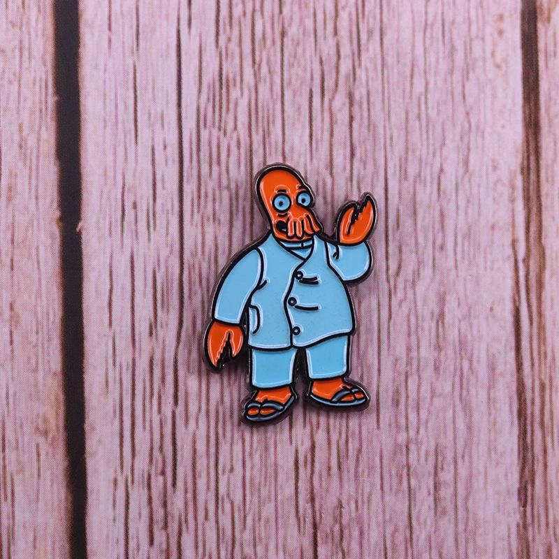 Woop woop pin Futurama zoidberg значок Милая брошь в стиле аниме лучшие друзья подарок забавные куртки сумка Декор